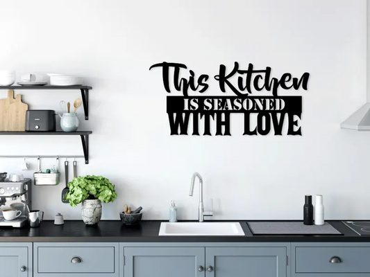 Kitchen wooden wall art