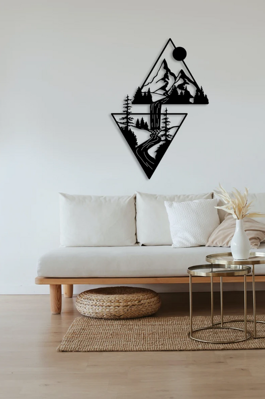 Mountain & Waterfall Wall Art