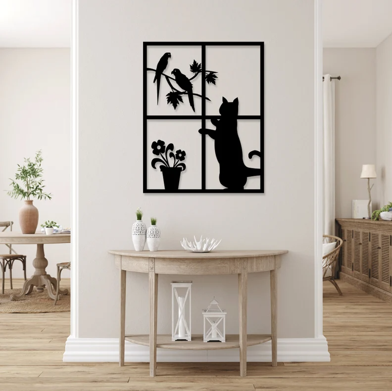 Curious Cat Wall Art