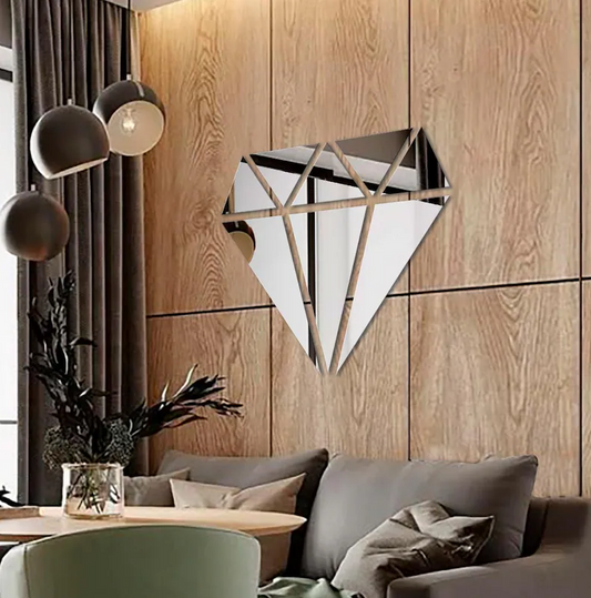 Diamond Shaped Acrylic Mirror