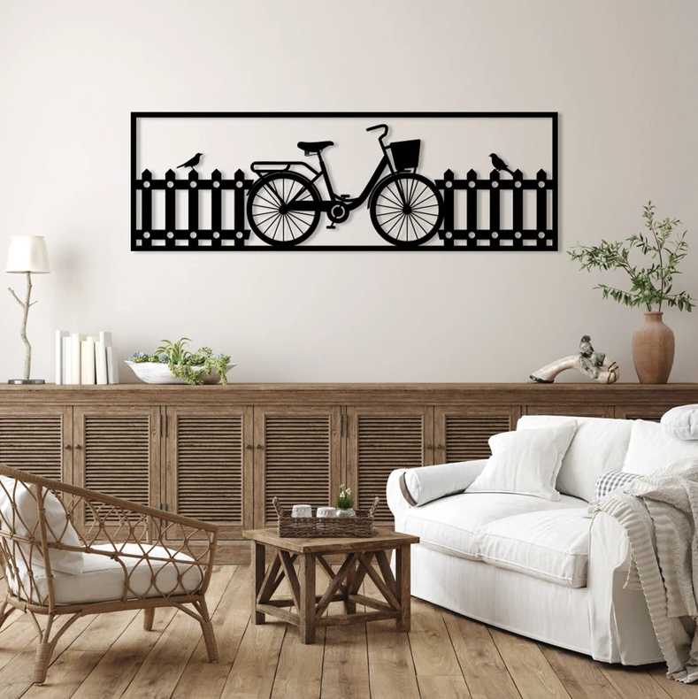Bicycle Wooden Wall Art