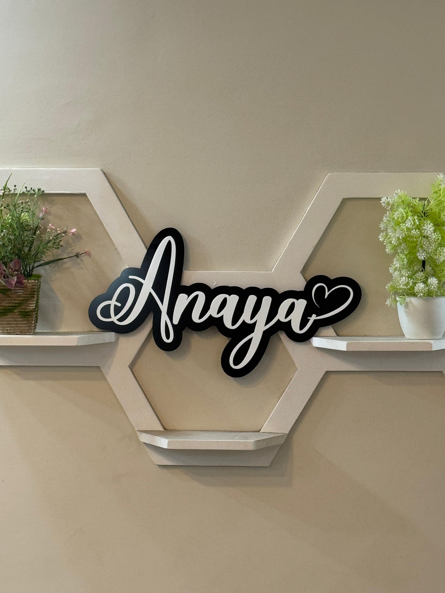 Double Layer Style Custom Acrylic Name Sign