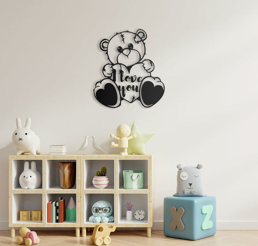 Cute Teddy Bear Wall Art
