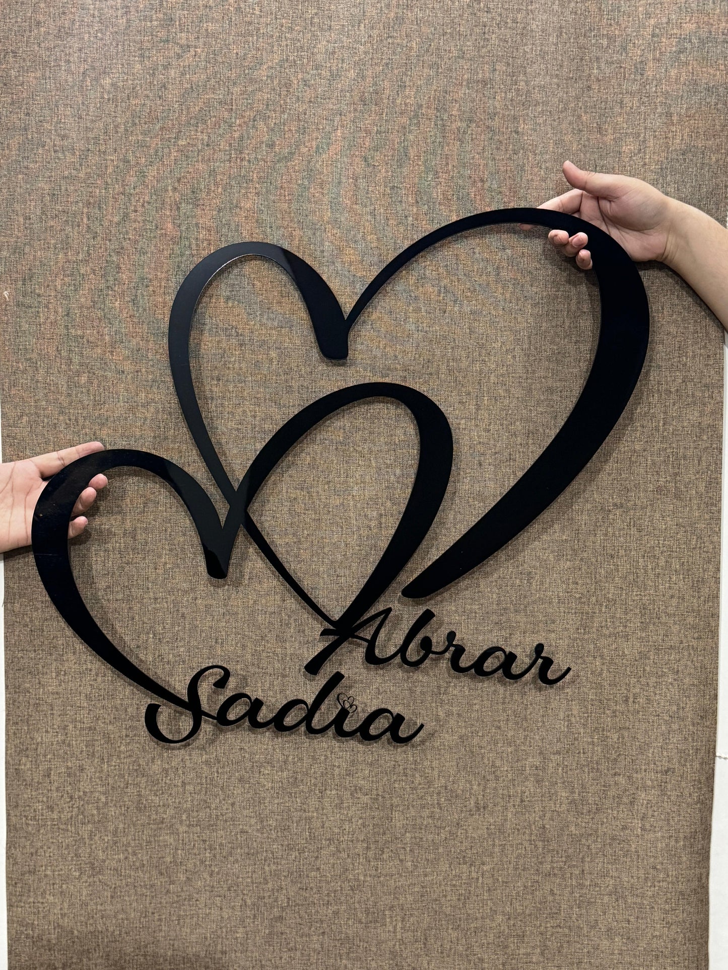 Personalized Acrylic Wedding Gift for Couple