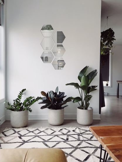 Acrylic Mirror Hexagon wall decor