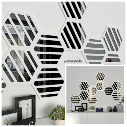 Acrylic Hexagons and Mirrors