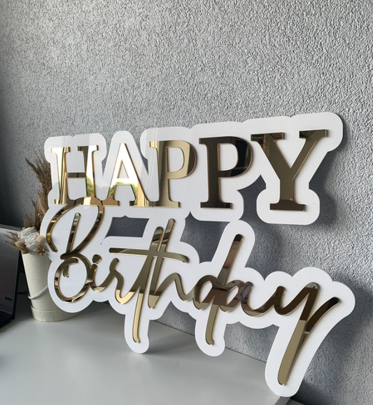 Happy Birthday sign