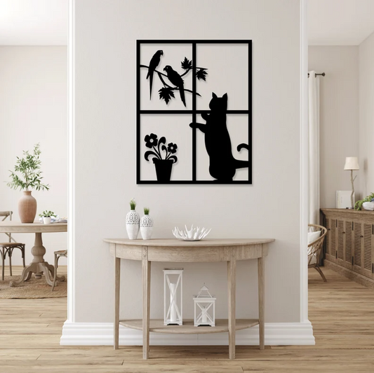 Curious Cat Wall Art