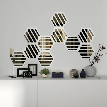 Acrylic Hexagons and Mirrors