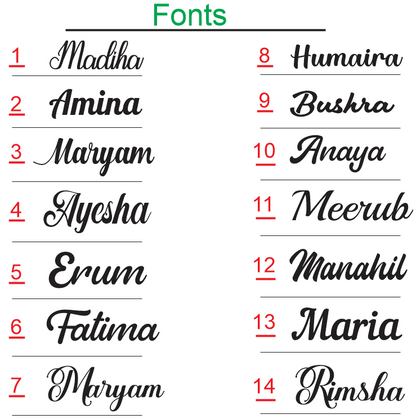 Custom Acrylic Name Sign