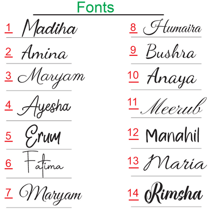 Double Layer Style Custom Acrylic Name Sign