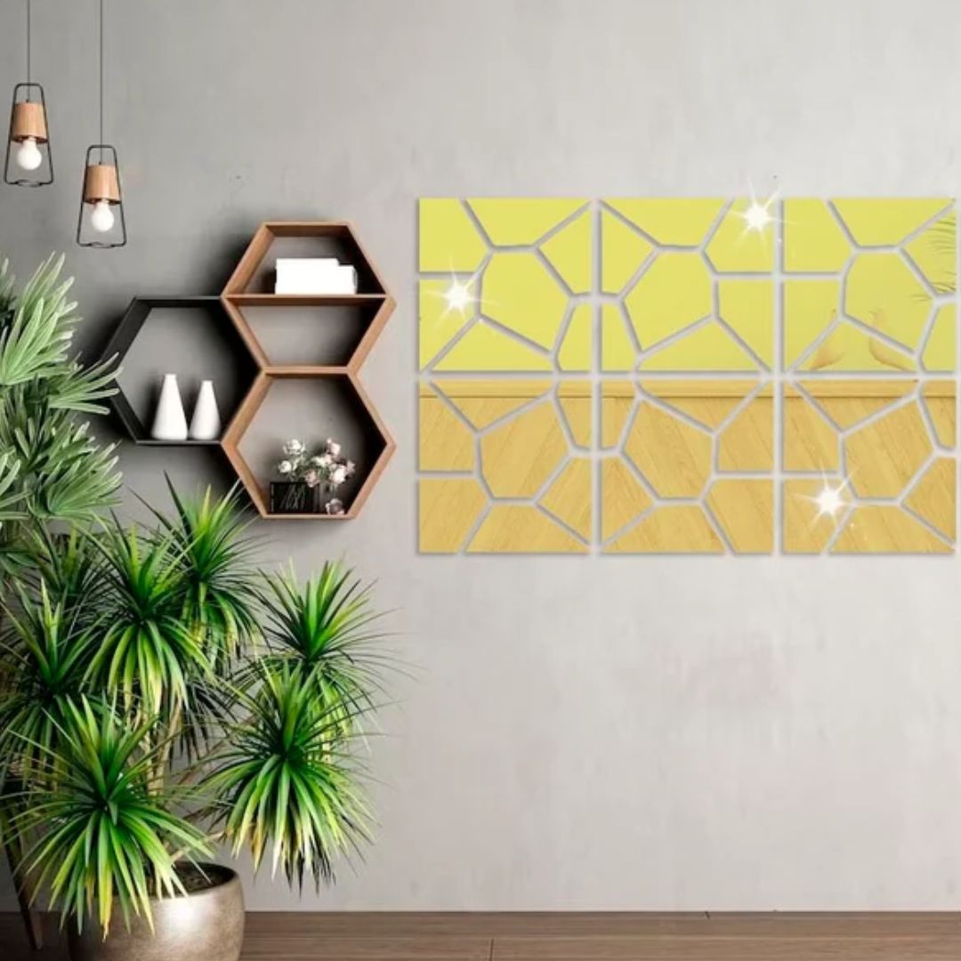 Multi piece acrylic mirrors