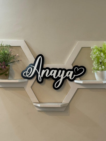 Double Layer Style Custom Acrylic Name Sign