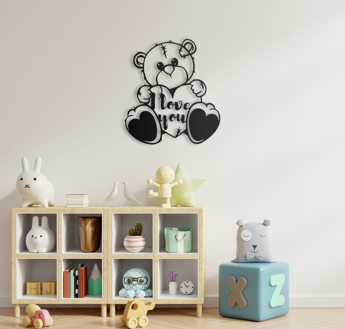 Cute Teddy Bear Wall Art