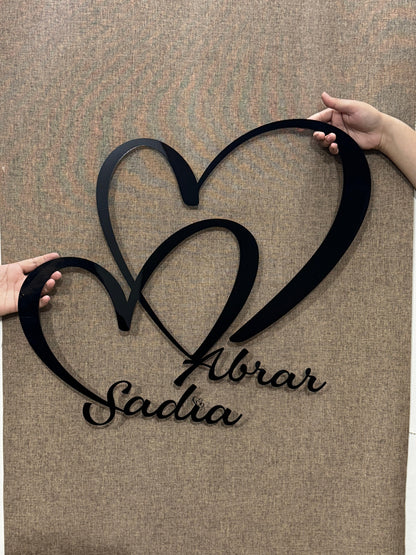 Personalized Acrylic Wedding Gift for Couple